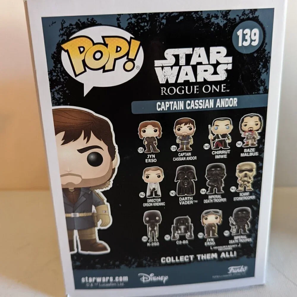 NWT Cassian Andor 139 Star Wars Rogue One Funko POP! Collectible Vinyl Figure